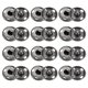 thumbnail image 1 of Uxcell 50 Conjuntos de Botones de Broche de Costura de 15 mm, Botones de Cierre de Metal, Negro, 1 of 7