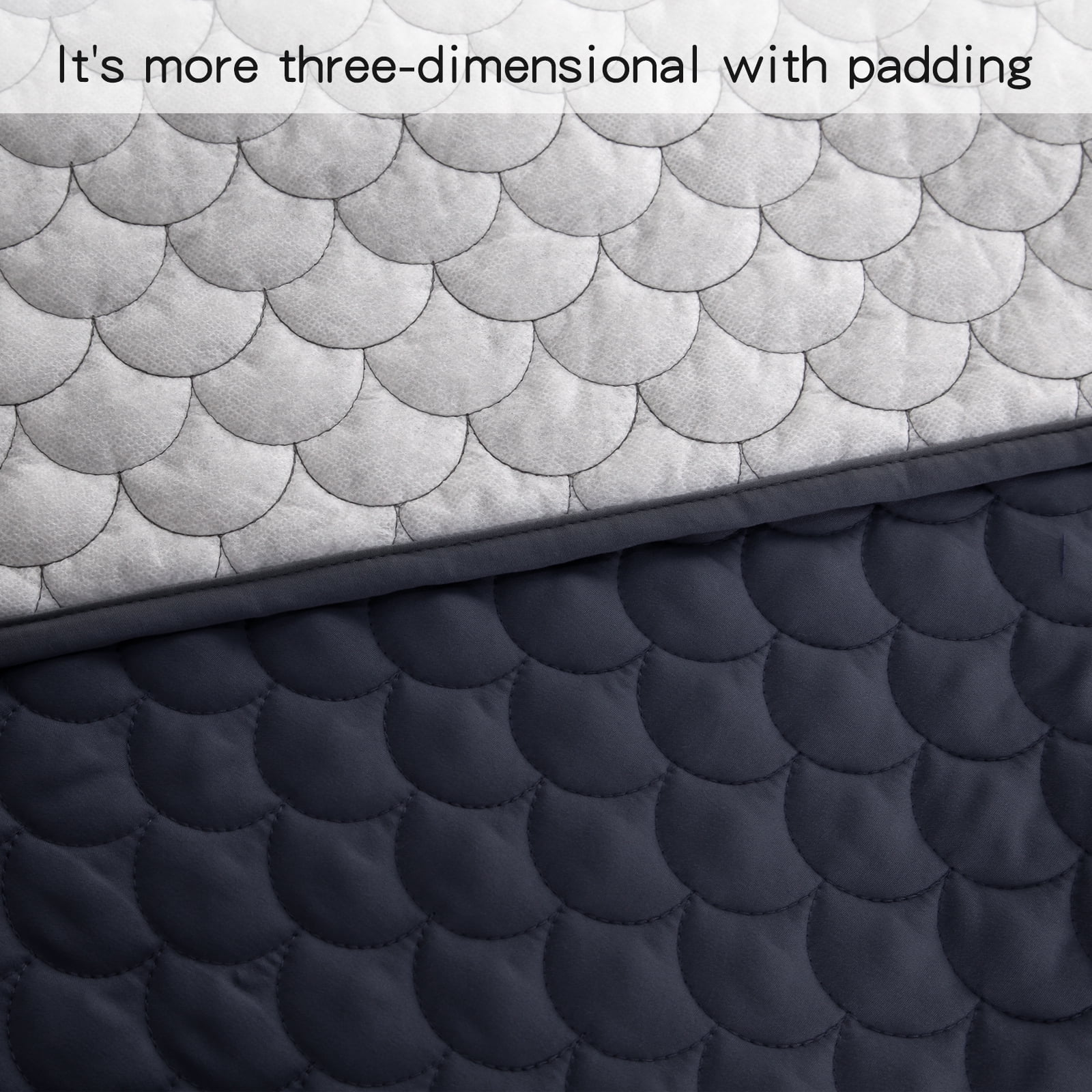 Bed Skirt with Spilt Corner 15 Inch Drop, Polyester Blended Quilted Bed Wrap,Modern Dust Ruffle, Anti-Wrinkle & Fade Resistant, Dust Proof for Bedroom