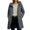 Dark Gray, variant on ClodeEU Women's Waterproof Windproof Long Hooded Jacket with Pockets ,Casual Hiking Camping Coat Black,Women's Plus L