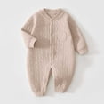 thumbnail image 2 of Bxsruta Baby Bodysuit Cotton One-Piece Romper Long Sleeve and Play Outfit, 2 of 7