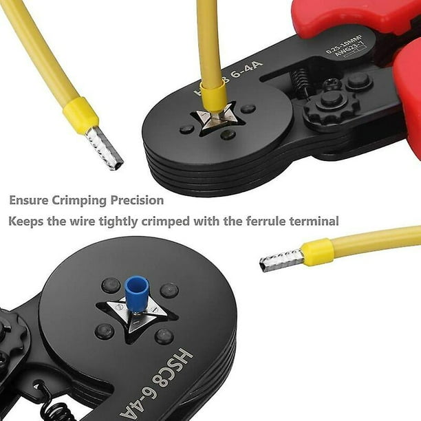 Crimping Tool With 1200 Insulated Crimp Terminals From 0.25mm To