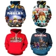 thumbnail image 2 of ROBLOX-Jersey con capucha para niños y niñas, suéter con estampado Digital 3D, periféricos de animación del juego, regalo de cumpleaños, 2 of 4