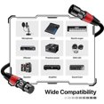 thumbnail image 2 of Premium Color-Coded XLR Cables 6-Pack,EBXYA 1-Meter Male to Female Microphone Cables with Figure-8 Winding (Black, Blue, Green, Yellow, Orange, Red) for Studio,Live Sound & DJ Setups, 2 of 6
