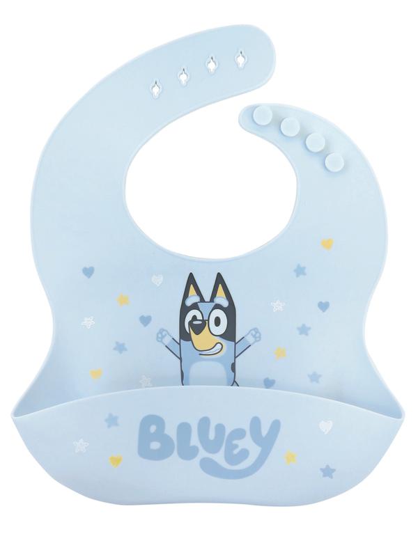 Neat Solutions Bluey Silicone Bib, Food-Grade photo 1