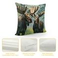 thumbnail image 4 of Moose Print Throw Pillow Covers,Inches,Pillow Cushion Cases,Throw Pillows for Couch Bedroom Living Room, 4 of 5