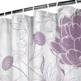 thumbnail image 2 of Ink Painting Purple Floral Shower Curtains, Farmhouse Shower Curtains for Bathroom,Waterproof Fabric Shower Curtain Set with 12 Hooks Decor 72×84 Inch, 2 of 4