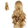 thumbnail image 3 of Peluca rubia larga y ondulada, peluca larga y rizada para mujer, peluca con raya media, peluca rubia larga y rizada, diseño de próxima generación, 3 of 8