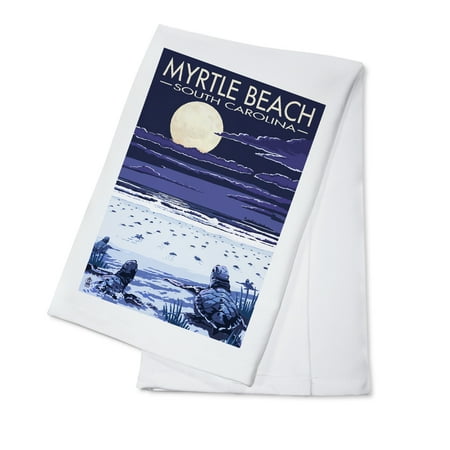Myrtle Beach, South Carolina - Baby Sea Turtles - Lantern Press Poster (100% Cotton Kitchen (Best Souvenirs From Myrtle Beach)