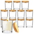 thumbnail image 1 of Voyzdx 12 Pcs 200ml Latas Fabricaci&oacute;n Velas Arom&aacute;ticas,Tarros de Vela Reutilizables con Tapas para Almacenamiento en Seco de Especias, Dulces,Recuerdos de Fiesta,Bodas (incoloro, 1 of 8