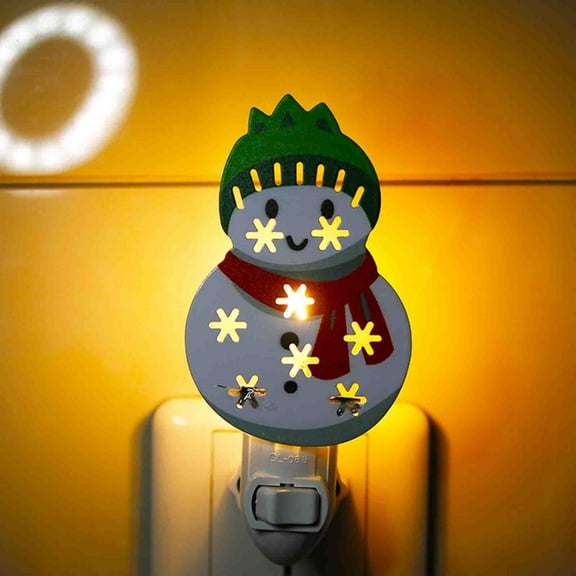 Generic Christmas Night Light Night Lights Plug Into Wall Christmas Gifts Cute Night Light For Kids Plug In Nightlight Rotatable For Christmas Decorations Party