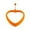 742_Orange, variant on Wedding Ring Cookie Cutter Silicone Heart-Shaped Circular Ring Frying Mold With Handle For Non-Stick Frying