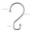 thumbnail image 5 of Bath Bliss 12-Count Zinc Alloy Shower Curtain Rings in Chrome, 5 of 6