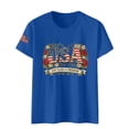 thumbnail image 4 of MEICHEN 250th Anniversary USA Shirt Short Sleeve Round Neck T Shirt Fashion Casual Blouse Top Summer Clothing, 4 of 4