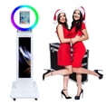 thumbnail image 1 of Selfie iPad PhotoBooth Machine Metal Shell with LCD Screen RGB Ring Light for Parties Events Wedding, 1 of 8