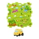 thumbnail image 5 of Pista de rompecabezas de juguetes de construcción de vagones de ferrocarril con aprendizaje de vehículos multiusos para niños 4 piezas rompecabezas dinosaurio, 5 of 7
