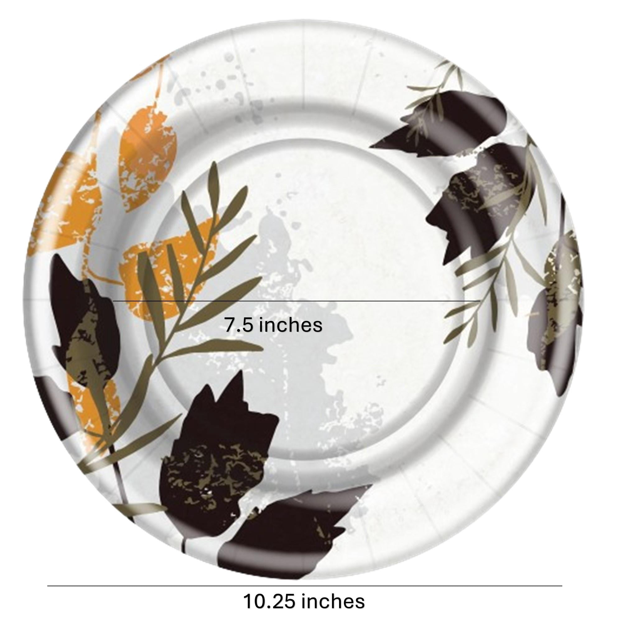Hanna K Signature Leafy Canopy 10.25" Dinner Paper Plates: 648Ct
