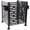 Black#2, variant on Fence Panels, 3.5*3.5FT Air Conditioner Fence for Outdoor Units Metal Privacy Fence,Metal Privacy Screen with Planter Boxes,Outdoor Freestanding Trash Can Fence, Black Privacy Fence,Metal Fence Gate