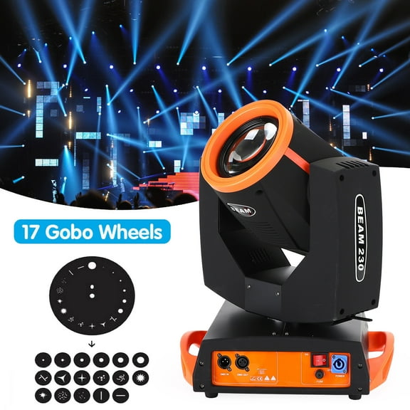 Bailey 230W 7R Beam Zoom Sharpy 8 Prism DMX Stage Lighting Moving Head Light Disco Show