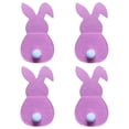 thumbnail image 4 of Birdeem Set of 4 Bunny Flatware Holders Easter Bunny Cutlery Bag Rabbit Cutlery Set with Tail, 4 of 6