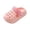 Pink, variant on Kids Closed Toe Platform Clogs Summer Thick Sole Slides | Soft Non Breathable 3.5-4 Years