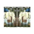 thumbnail image 1 of RYLABLUE Alice au Pays des Merveilles Rideau de Fenêtre Traitements de Fenêtre Rideaux de Cuisine 26x39 Pouces, 2 Pcs, 1 of 3
