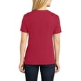 thumbnail image 2 of Plus Size Slothy Chess Graphic Design Ladies V-Neck - Red 3XL, 2 of 2