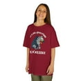 thumbnail image 2 of 2025 Ed's Big Adventure Tennessee Zebra Cartoon Kids Heavy Cotton Tee-KAzebra5001B-Cardinal Red-XS, 2 of 4