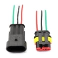 thumbnail image 4 of jinwen 5 Pair 3 Pin Car Waterproof Electrical Connector Plug with Wire for Motorcycle, 4 of 9