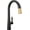 Matte Black / Champagne Bronze, variant on Delta 9191Tl-Dst Monrovia 1.8 GPM Single Hole Pull Down Touchless Kitchen Faucet -