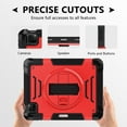 thumbnail image 3 of ELEHOLD Case for iPad Pro 11 2024, Shockproof Case with 360°Rotating Adjustable Shoulder Hand Strap & Stand,Red, 3 of 8
