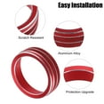 thumbnail image 3 of Front Car AC Media Tune Knob Cover Ring Fit for VW Golf Aluminum Alloy Red 5 Pcs, 3 of 6