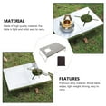 thumbnail image 3 of Portable Folding Camping Table for Outdoor Use Lightweight Aluminum Alloy Silver Color, 3 of 8