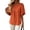 Saffron, variant on Women's Round Neck Blouse with Pleated Front and Flowy Flutter Sleeves Solid Color Loose Fit Casual Tunic Top for Work Office and Everyday Wear