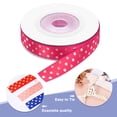thumbnail image 3 of Grosgrain Ribbons 10 Yards 3/8 Inch Hot Pink Gold Dots Ribbon for Crafts Gift Wrapping Wedding, 3 of 7