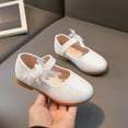 thumbnail image 6 of Otqutp Girls Dance Shoes Fashion Summer Children Sandals Girls Casual Shoes Flat Bottom Lightweight Pearl Ribbon Flower Hook Loop Shoes, 6 of 6