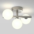 thumbnail image 5 of Artika Bloom Modern Flush Mount Ceiling Light Fixture, Brushed Nickel, 5 of 5