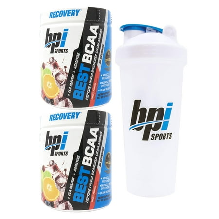 BPI Sports Best BCAA Branched Chain Amino Acids Pack of Two 30 Servings Fruit Punch with Official BPI