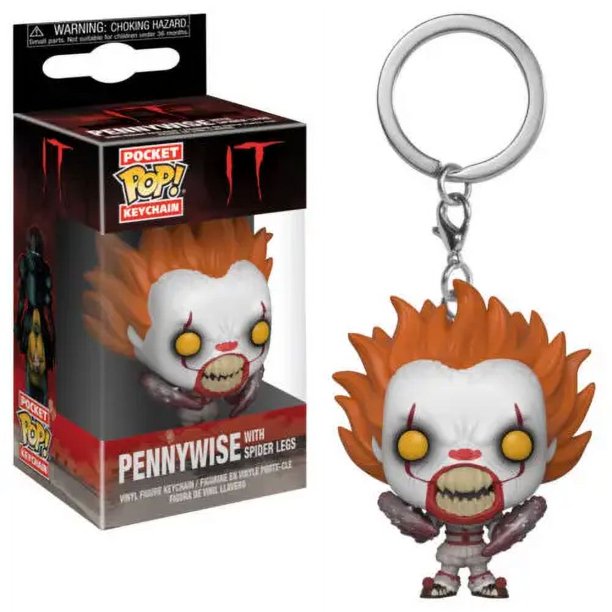 2025 Funko POP Pennywise Ghost Face Chucky Joker Harley Quinn Roller Skater Llavero Figuras de acción Colección Modelo Juguetes para regalo