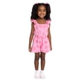 thumbnail image 2 of Wonder Nation Toddler Girls Allover Print Cotton Romper with Ruffle Sleeves, Sizes 12M-5T, 2 of 8