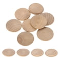 thumbnail image 1 of Paquete de 20 tapones de botón de madera, 45mm / 1.77" tapones de agujero de tornillo de madera dura, tapas de champiñón de madera de haya para decoración de muebles y manualidades (50mm x 45mm), 1 of 6