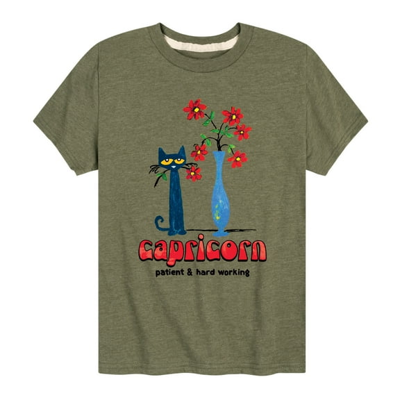 Pete The Cat - Capricorn - Toddler And Youth Short Sleeve Graphic