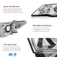thumbnail image 2 of VIPMOTOZ Chrome Housing OE-Style Projector Headlight Headlamp Assembly For 2012-2014 Toyota Camry Halogen Model, Passenger Side, 2 of 6
