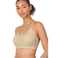 thumbnail image 2 of TheLovely Women & Plus Seamless Bralette Cross-Back Padded Sports Bras with Adjustable Strap, 2 of 2
