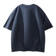 thumbnail image 6 of Mens Short Sleeve T-Shirts Summer Crew Neck Tees Tops for Men Pullover Textured Solid Color Dressy Casual Tshirts Shirts, 6 of 8