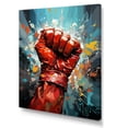 thumbnail image 2 of Designart "Crimson Glove Boxing Art" Boxing Canvas Wall Art, 2 of 7