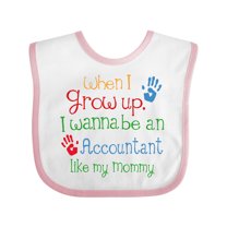 Inktastic Accountant Like Mommy Boys or Girls Baby Bib