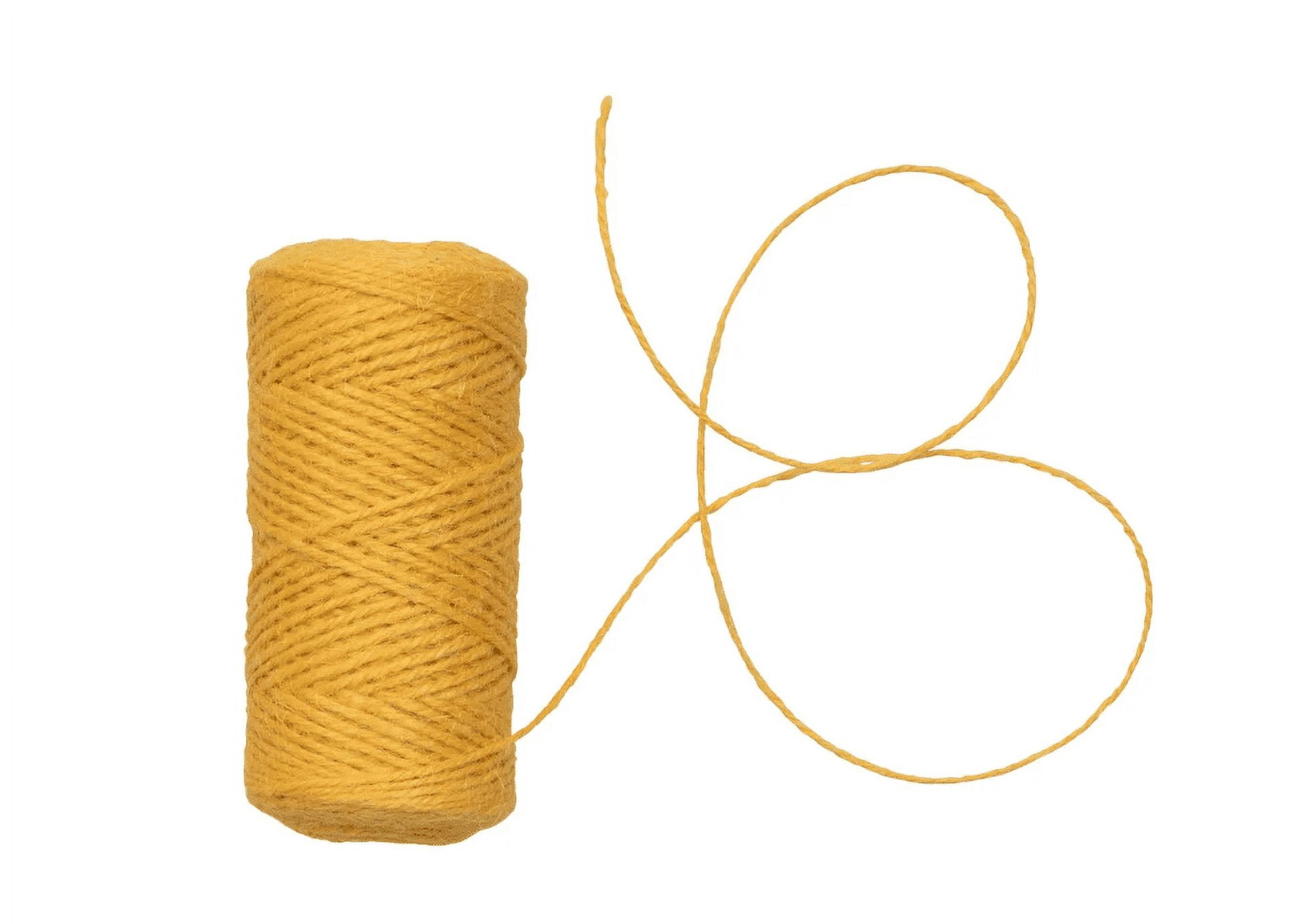 JAM Twine Ribbon, 54 Yards, Yellow, 1/Pack