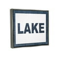 thumbnail image 4 of Stupell Industries Minimal Lake Phrase Typography Painting Gray Floater Framed Canvas Art Print Wall Art, 31 x 25, 4 of 10