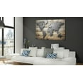 thumbnail image 2 of Tiptophomedecor Stretched Canvas World Map Art - Silver World - Stretched & Framed Ready To Hang Art, 2 of 3