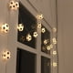 thumbnail image 3 of Luces de cadena de fútbol LED de color blanco cálido para decoración temática de bar, 3 of 6